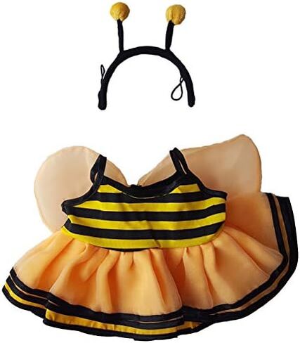 Bumble Bee Outfit Teddy Bear Clothes Fits Most 14" - 18" Build-a-bear and Make Your Own Stuffed Animals in Saudi Arabia