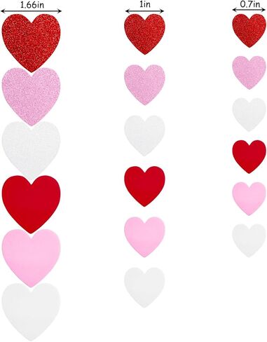 240 قطعة من ملصقات القلب ذات قلوب إسفنجية ذاتية اللصق، 3 أحجام باللون الأحمر اللامع والوردي والأبيض اللامع، مثالية للحرف اليدوية في عيد الحب، وبطاقات المعايدة التي تصنعها بنفسك، وبطاقات عيد الأم in Kuwait
