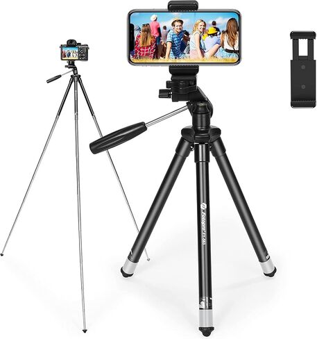 حامل ثلاثي للهاتف خفيف الوزن من Fotopro مع جهاز تحكم عن بعد، حامل ثلاثي للكاميرا مقاس 40 بوصة FY 583 مع حامل للهاتف لكاميرا iPhone in Saudi Arabia