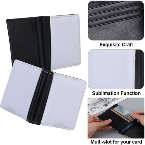 Sublimation Heat Transfer Wallet DIY Card Holder Print Image Printing for Women Men (Single Side) in Saudi Arabia