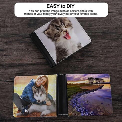 Sublimation Heat Transfer Wallet DIY Card Holder Print Image Printing for Women Men (Single Side) in Saudi Arabia