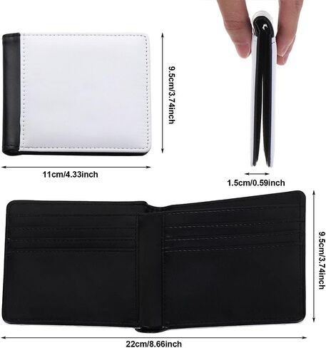 Sublimation Heat Transfer Wallet DIY Card Holder Print Image Printing for Women Men (Single Side) in Saudi Arabia