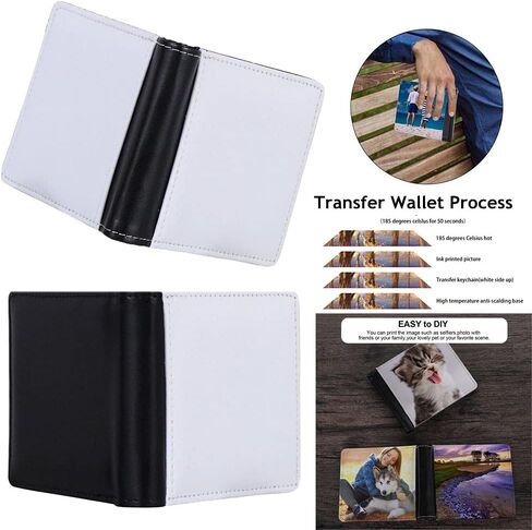 Sublimation Heat Transfer Wallet DIY Card Holder Print Image Printing for Women Men (Single Side) in Saudi Arabia