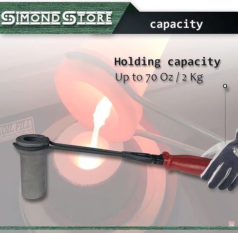 1 Kg Crucible Tongs for Graphite Crucibles Furnace Melting Casting Refining Gold Silver Copper in Saudi Arabia