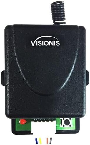 Visionis FPC-5228 Kit de 2 جهاز تحكم عن بعد صغير لاسلكي برمز Fijo 315 ميجا هرتز مع مستقبل RF لقناة واحدة مع قاطع لحظة ومصدر قوة in Kuwait