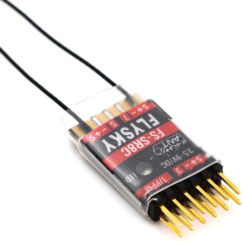 جهاز استقبال GoolRC Flysky FS-SR8C، جهاز استقبال 2.4 جيجا هرتز 8CH بروتوكول ANT هوائيات مزدوجة متوافقة مع جهاز إرسال راديو Flysky FS-ST8 لطائرات RC والروبوتات in Kuwait