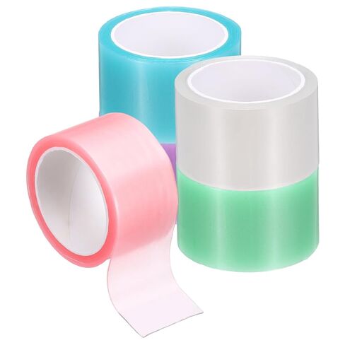 PATIKIL Nano Tape 1 x 39 Inch, 5 Pcs Double Sided Nano Bubble Tape, Adhesive DIY Arts Crafts Ball Maker for Arts DIY Crafts Birthday Parties Home Play, Pink/Blue/Purple/Green/Transparent in Saudi Arabia