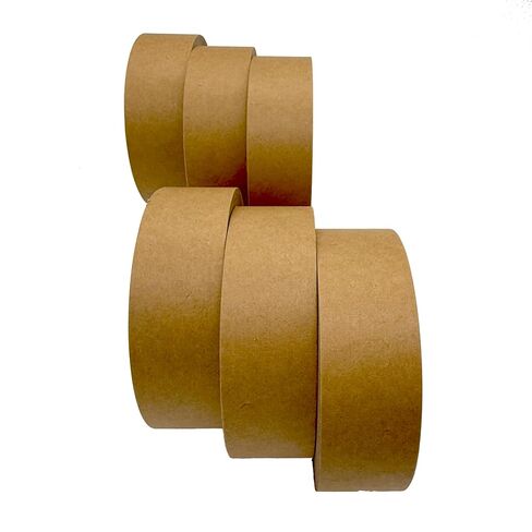 Earthshopp Kraft Paper Tape - Biodegradable & Recyclable, Plastic-Free Eco-Friendly Packaging, Writable & Hand-Tearable, Strong Adhesion for Packaging & DIY Projects - 1 Inch - 6 Pack in Saudi Arabia