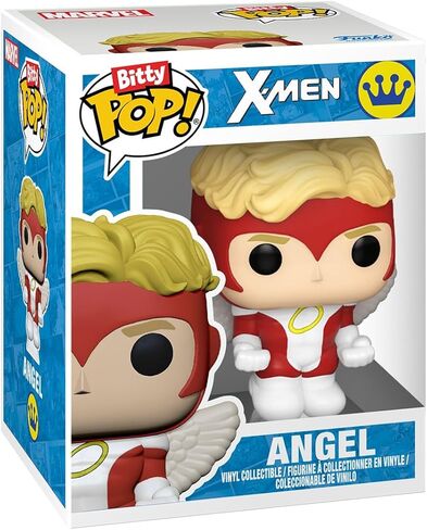 فانكو بوب! Bitty: X-Men - Jean Gray، Angel، Iceman، وCyclops - 0.9 بوصة (2.2 سم) - مجموعة الرسوم المتحركة - فكرة هدية - يتضمن رف عرض قابل للتكديس in Kuwait