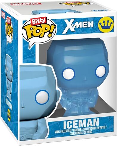 فانكو بوب! Bitty: X-Men - Jean Gray، Angel، Iceman، وCyclops - 0.9 بوصة (2.2 سم) - مجموعة الرسوم المتحركة - فكرة هدية - يتضمن رف عرض قابل للتكديس in Kuwait