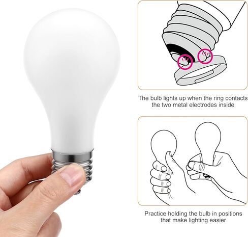 لعبة خدعة المصباح الكهربائي من كيسانجل للأطفال والكبار، دعامة مصباح سحرية قريبة لأوهام المسرح، سهلة التشغيل والتخزين، دعامات خدعة سحرية مقاس 4.6 بوصة للحفلات in Kuwait