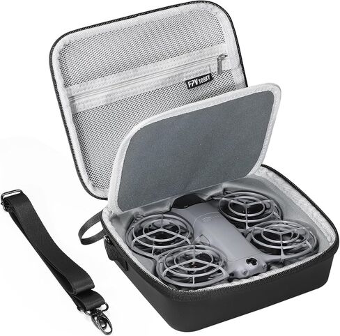 FPVtosky Carrying Case for DJI Neo 2 [CASE ONLY], Portable PU Leather Small Storage Protective Shoulder Bag for DJI Neo 2 Drone and Batteries Accessories in Saudi Arabia