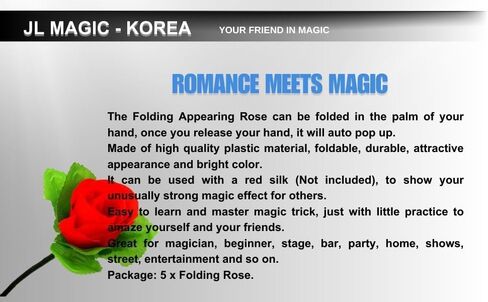 ظهور الوردة من الحرير - خدع سحرية لزهرة الورد الظاهرة القابلة للطي، وسيلة للتحايل السحرية لإنتاج الزهور المرئية in Kuwait