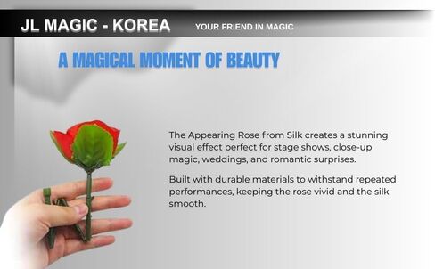 ظهور الوردة من الحرير - خدع سحرية لزهرة الورد الظاهرة القابلة للطي، وسيلة للتحايل السحرية لإنتاج الزهور المرئية in Kuwait