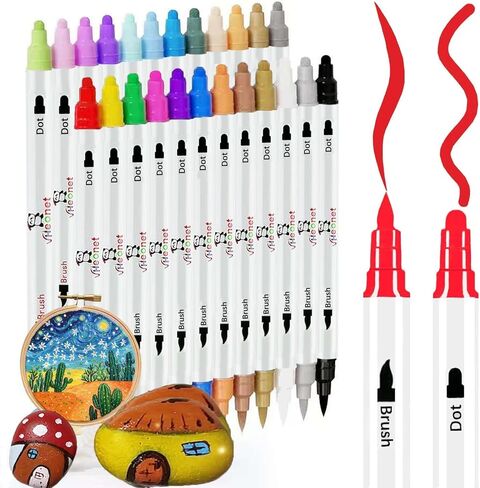 VHEONET Glitter Metallic Paint Pens, Sparkle Water-Based Markers Pen, 12 Assorted Colors Pen Set for Greeting Cards, Art Drawing, Rock Painting, Posters, DIY Albums, Scrapbook Crafts, Mugs, Wood in Saudi Arabia