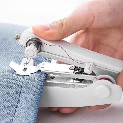 Handheld Mini Sewing Machine, Portable Manual Easy Sewing, for Home Quick Repairs White - 1pc, Small Tailor in Saudi Arabia