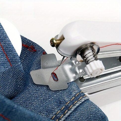 Handheld Mini Sewing Machine, Portable Manual Easy Sewing, for Home Quick Repairs White - 1pc, Small Tailor in Saudi Arabia