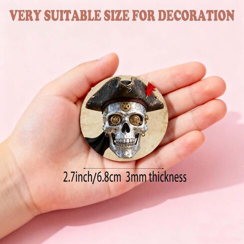 30 قطعة من أزرار التسامي الفراغات مع دبابيس أزرار MDF مناسبة لتزيين الحقائب والقبعات والملابس والملصقات الممتعة وحلي التسامي in Kuwait