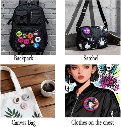 30 قطعة من أزرار التسامي الفراغات مع دبابيس أزرار MDF مناسبة لتزيين الحقائب والقبعات والملابس والملصقات الممتعة وحلي التسامي in Kuwait