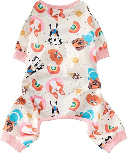 Dog Pajamas Onesie for Small & Medium Dogs - Polyester, Cozy, Wrinkle-Resistant Four-Legged Apparel (Light Blue, XX-Large) in Saudi Arabia