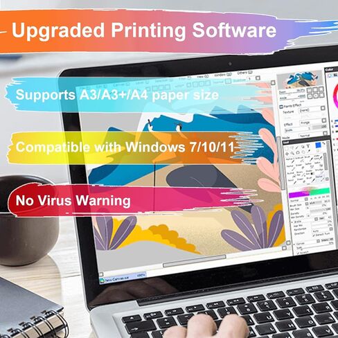 طابعة DTF مقاس A3 F 1390 مع وحدة تغذية اللفائف، وآلة طباعة نقل DTF مع نظام تدوير الحبر الأبيض والتنظيف شبه التلقائي لطباعة القمصان التي يمكنك صنعها بنفسك (طابعة + حبر + فيلم + برنامج) in Kuwait