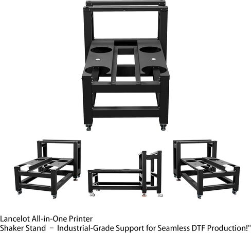 دعامة تثبيت الكل في واحد لطابعة Lancelot DTF ومسحوق شاكر - توفير المساحة، والتحكم في الاهتزاز، والتوافق مع الاستوديوهات الصغيرة/ورش العمل المنزلية، مصممة للمصممين وعشاق DTF in Kuwait