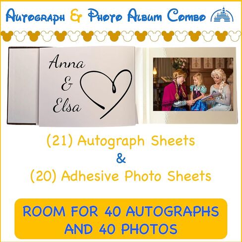 Kaizen Kreations Autograph book photo album Combo. Disney World Accessories for Trip to Disneyland or Disney Cruise Essentials in Saudi Arabia