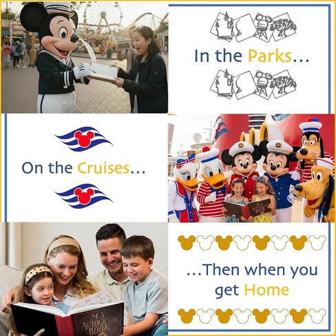 Kaizen Kreations Autograph book photo album Combo. Disney World Accessories for Trip to Disneyland or Disney Cruise Essentials in Saudi Arabia