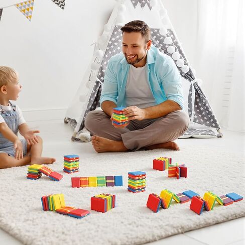 Jenaai 24 Pcs Jacob's Ladder Wooden Jacobs Ladder Fidget Finger Ladders for Nostalgia Memories Gift Puzzle Mind Teasers Increase Creativity in Saudi Arabia