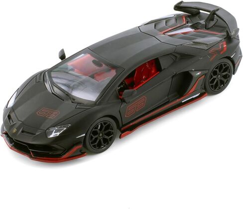 Lambo SVJ Sports Car, Matte Black 68269D - 1/24 Scale Diecast Model Car in Saudi Arabia