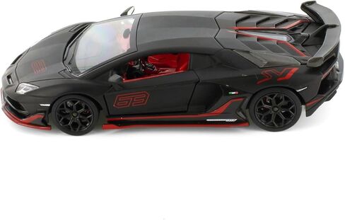 Lambo SVJ Sports Car, Matte Black 68269D - 1/24 Scale Diecast Model Car in Saudi Arabia