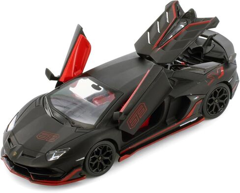 Lambo SVJ Sports Car, Matte Black 68269D - 1/24 Scale Diecast Model Car in Saudi Arabia