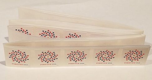 USPS Patriotic Spiral Forever Stamps Strip of 100 Postage Stamps in Saudi Arabia