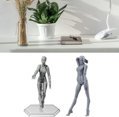 Drawing Action Figures Female and Male PVC Drawing Doll Model Figure Human Body with Joints for Artists, Customizable Poses Movable PVC Widely Used Drawing Mannequin Family in Kuwait