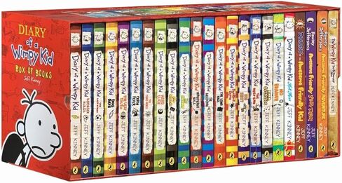 A Libray of Diary of a Wimppy Kid 1-24 Books Complete Collection Box Set Paperback in Saudi Arabia