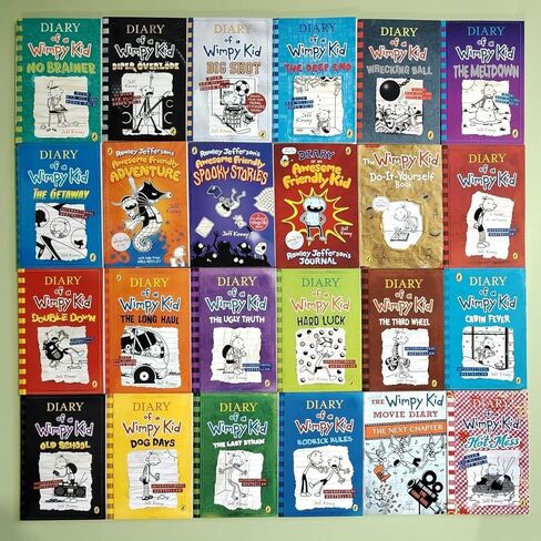 A Libray of Diary of a Wimppy Kid 1-24 Books Complete Collection Box Set Paperback in Saudi Arabia