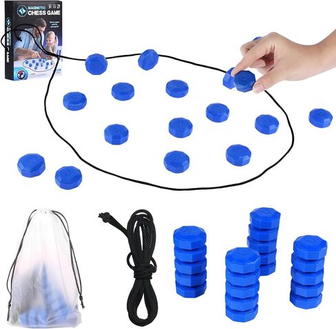 Magnetic Game for 2-4 Players - Critical Thinking Logic Toy with Secure Magnetic Components, Portable Design for Family Group Play, Space-Saving Multi-Generational Fun in Kuwait