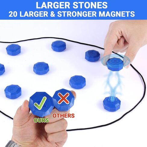 Magnetic Game for 2-4 Players - Critical Thinking Logic Toy with Secure Magnetic Components, Portable Design for Family Group Play, Space-Saving Multi-Generational Fun in Kuwait