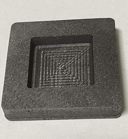 2 oz Square Graphite Silver (AG) Ingot Mold for Silver Casting in Saudi Arabia