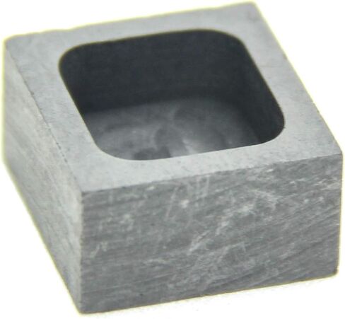 Graphite Ingot Mold, Melting Casting Mould, Silver Ingot, for Gold Silver Aluminum Copper Brass Zinc Plumbum and Alloy Metals,(24x22x12mm-25g Gold; 14g Silver) in Saudi Arabia