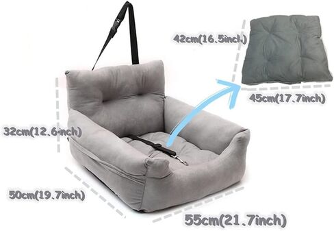 Dog Car Seat Dog Backpack with Leash Puppy Pet Carrier Bag Anti Slip Gifts for Small Dogs for Outdoor Travel in Kuwait