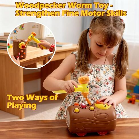 ألعاب سيارات اضغط وانطلق، مجموعة قطار للأطفال مع Whack-A-Mole، ودودة نقار الخشب، لعبة حصاد الجزر، شاحنات سباق السيارات لألعاب السفر للأطفال الصغار، هدية عيد ميلاد للأولاد والبنات in Kuwait