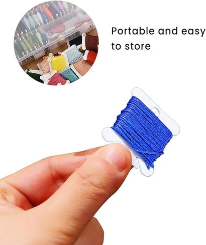 100pcs Plastic Embroidery Floss Bobbins, White Thread Organizer Cards for Cross Stitch, Sewing, and Craft Storage - Durable & Reusable in Saudi Arabia