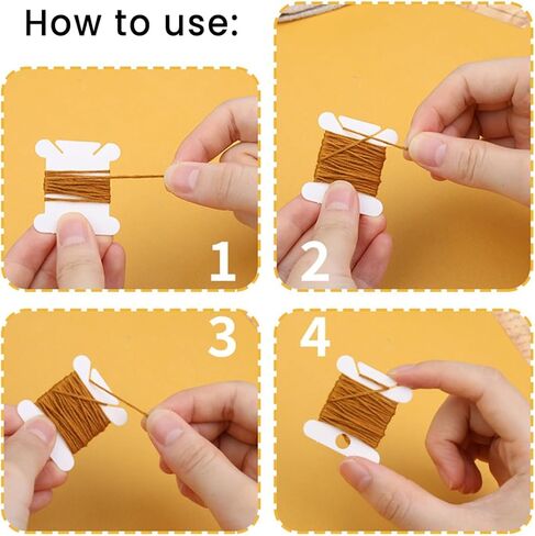 100pcs Plastic Embroidery Floss Bobbins, White Thread Organizer Cards for Cross Stitch, Sewing, and Craft Storage - Durable & Reusable in Saudi Arabia