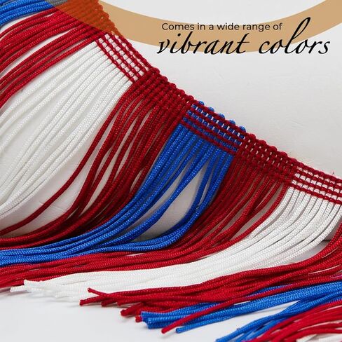 Trims By The Yard مقاس 2 بوصة متعدد الألوان، زخرفة هامشية مصنوعة من البوليستر، حواف متعددة الاستخدامات للأزياء والزي الرسمي وديكور المنزل وديكورات الحفلات، 20 ياردة، أرجواني in Saudi Arabia