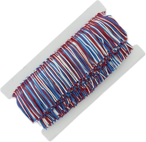 Trims By The Yard مقاس 2 بوصة متعدد الألوان، زخرفة هامشية مصنوعة من البوليستر، حواف متعددة الاستخدامات للأزياء والزي الرسمي وديكور المنزل وديكورات الحفلات، 20 ياردة، أرجواني in Saudi Arabia