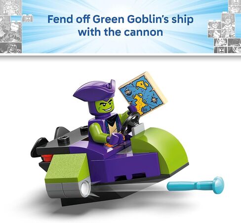 LEGO Marvel Spidey and His Amazing Friends Team Spidey Pirate Ship Building Toy for Kids - Super Hero Pretend Play Set for Preschool Boys & Girls, Ages 4+ - Gift Idea for Birthdays - 11208 in Saudi Arabia