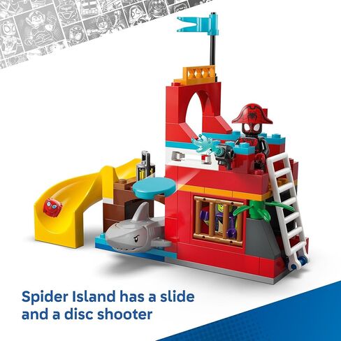 LEGO Marvel Spidey and His Amazing Friends Team Spidey Pirate Ship Building Toy for Kids - Super Hero Pretend Play Set for Preschool Boys & Girls, Ages 4+ - Gift Idea for Birthdays - 11208 in Saudi Arabia