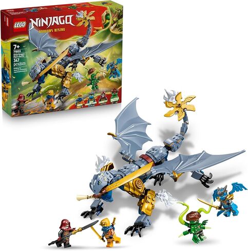 LEGO NINJAGO Ninja Dragon Riyu’s Battle Building Toy for Boys & Girls - Ninja Poseable Dragon Toy Playset for Kids, Ages 7+ - Includes 4 Minifigures for Pretend Play - Gift Idea for Birthdays - 71855 in Saudi Arabia