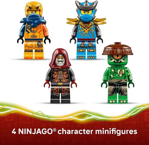 LEGO NINJAGO Ninja Dragon Riyu’s Battle Building Toy for Boys & Girls - Ninja Poseable Dragon Toy Playset for Kids, Ages 7+ - Includes 4 Minifigures for Pretend Play - Gift Idea for Birthdays - 71855 in Saudi Arabia